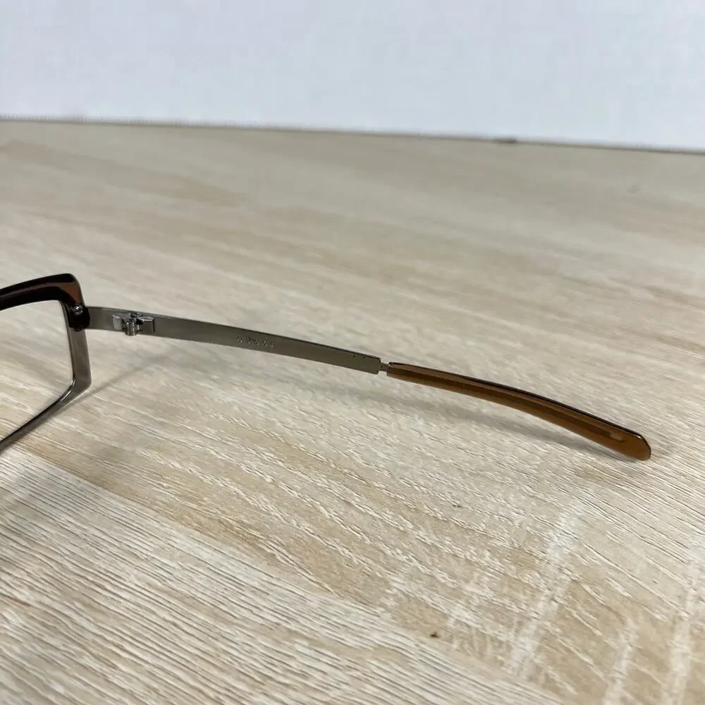 RARE! Gucci GG1723/S 6Y8 Sunglasses FRAMES ONLY Silver Metal Brown 58-14-125